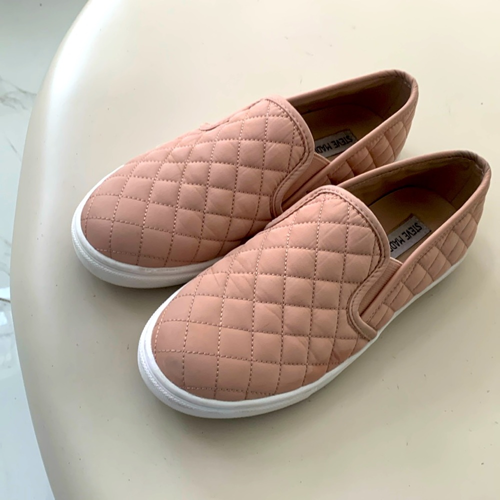 Pink Steve Madden Slip Ons